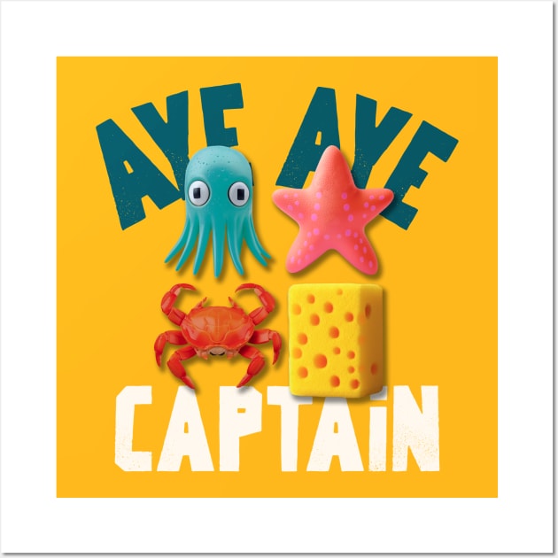 aye aye captain Wall Art by WOAT